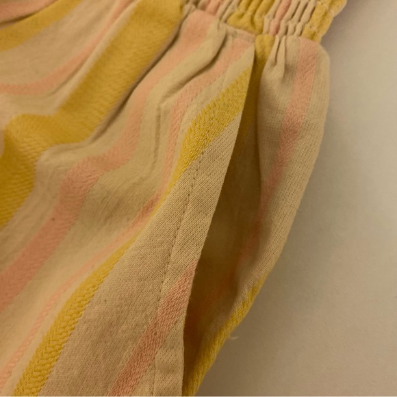 NWT Roxy Medium Handmade Life Yellow Pink Striped Shorts - Picture 11 of 14